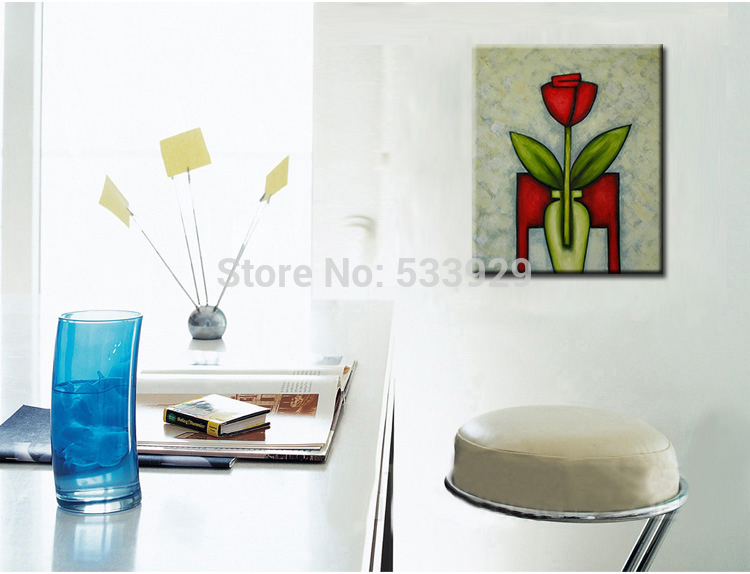 discount abstract flower hand painted oil painting on canvas home decor on canvas home decorative art picture