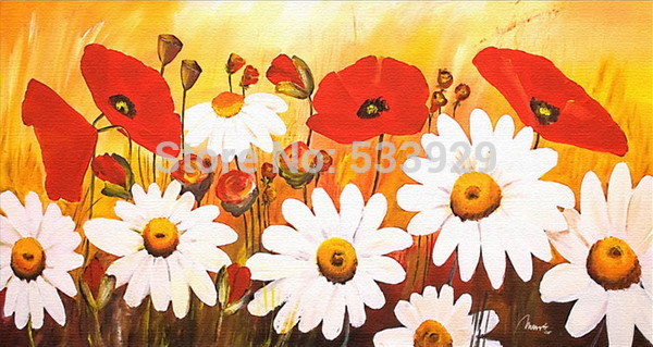 hand painted abstract flower oil painting on canvas tds-cx077 for home living room