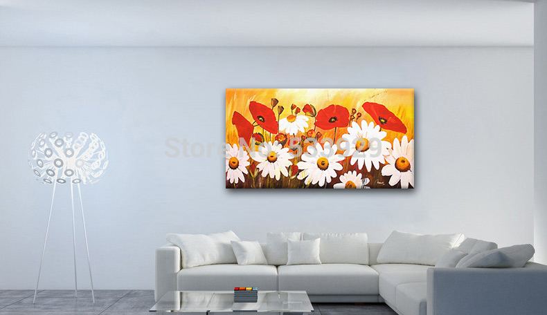 hand painted abstract flower oil painting on canvas tds-cx077 for home living room