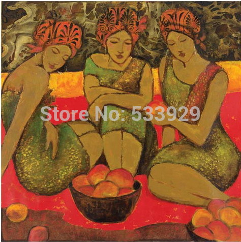 home decor abstract figure prepair eating hand painted oil painting on canvas for living room tds-cx226