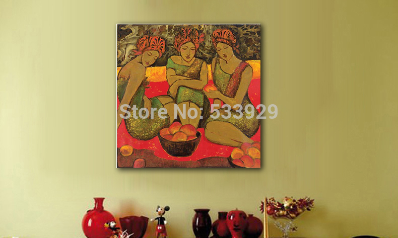 home decor abstract figure prepair eating hand painted oil painting on canvas for living room tds-cx226