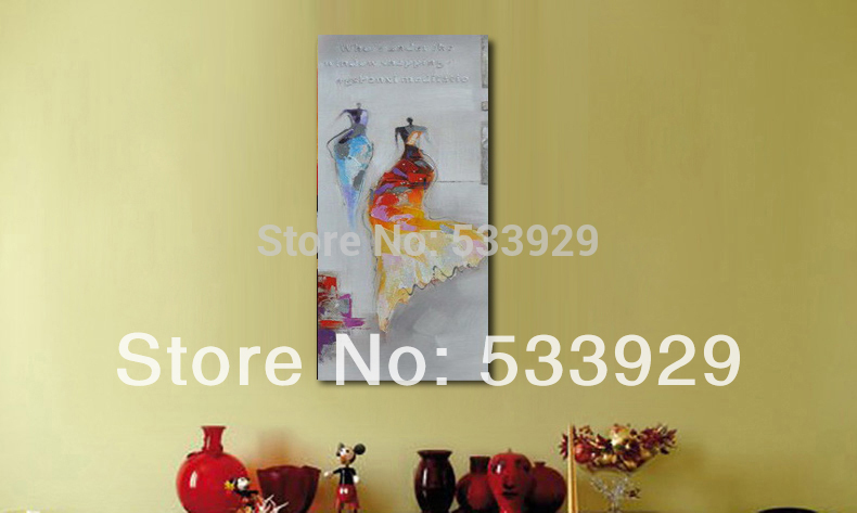 home decor hand painted abstract oil painting on canvas tds-cx101 16x48inch (40x120cm)