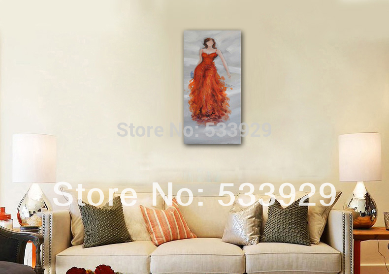 home decor hand painted abstract oil painting on canvas tds-cx107 16x48inch (40x120cm)