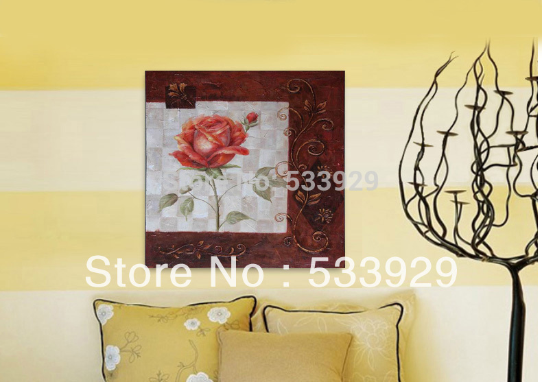 home decor wall art abstract flower hand painted oil painting on canvas for living room tds-cx005