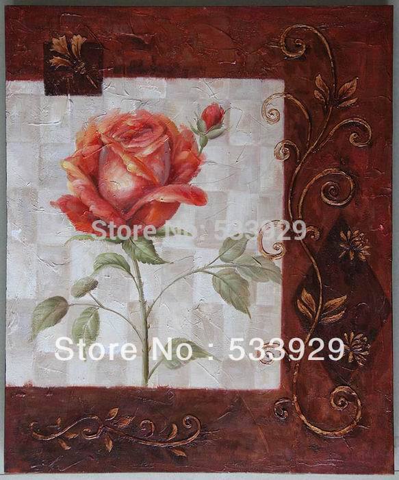 home decor wall art abstract flower hand painted oil painting on canvas for living room tds-cx005