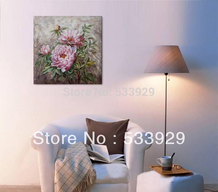 modern tds-cx031 hand painted abstract flower oil painting on canvas for home living room wall decoration