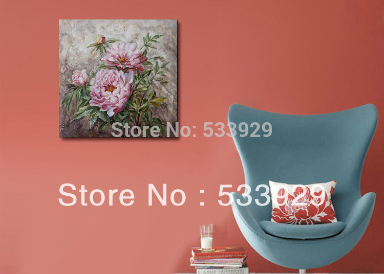 modern tds-cx031 hand painted abstract flower oil painting on canvas for home living room wall decoration