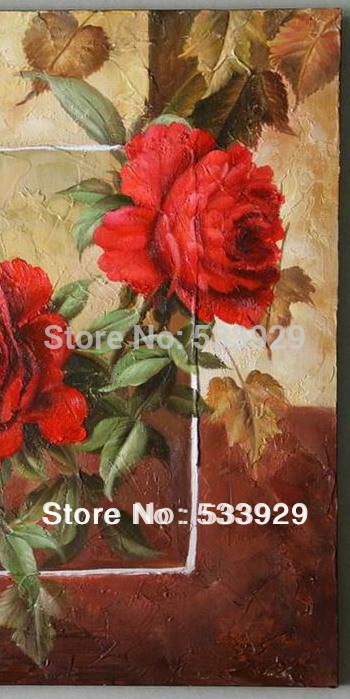 modern tds-cx032 hand painted abstract flowers oil painting on canvas for home living room wall decoration