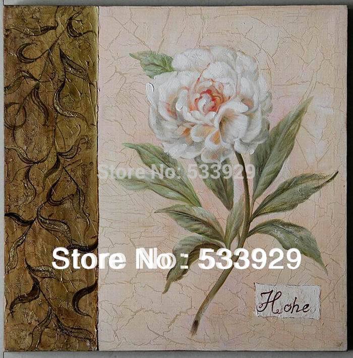 modern tds-cx034 hand painted abstract flower oil painting on canvas for home living room wall deocration