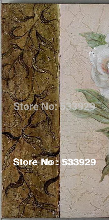 modern tds-cx034 hand painted abstract flower oil painting on canvas for home living room wall deocration