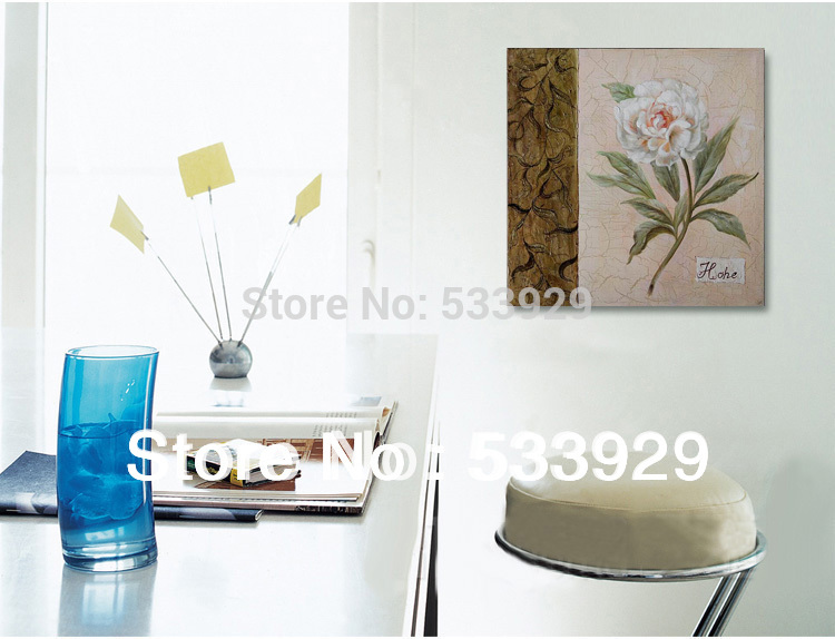 modern tds-cx034 hand painted abstract flower oil painting on canvas for home living room wall deocration