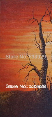 modern tds-cx040 hand painted abstract winter tree oil painting on canvas for home living room wall decoration