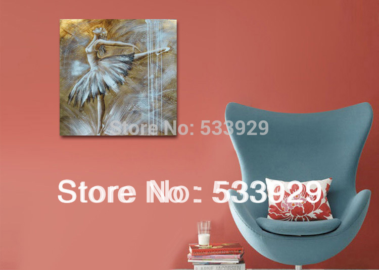 modern tds-cx041 hand painted abstract ballet oil painting on canvas for home living room wall decoration