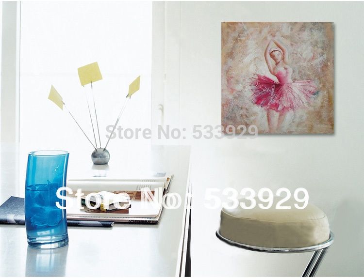 modern tds-cx042 ballet abstract hand painted oil painting on canvas for home living room wall decoration