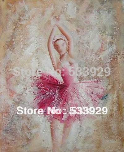 modern tds-cx042 ballet abstract hand painted oil painting on canvas for home living room wall decoration