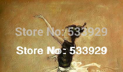 modern tds-cx043 abstract girl dancer hand painted oil painting on canvas for home living room wall decoration