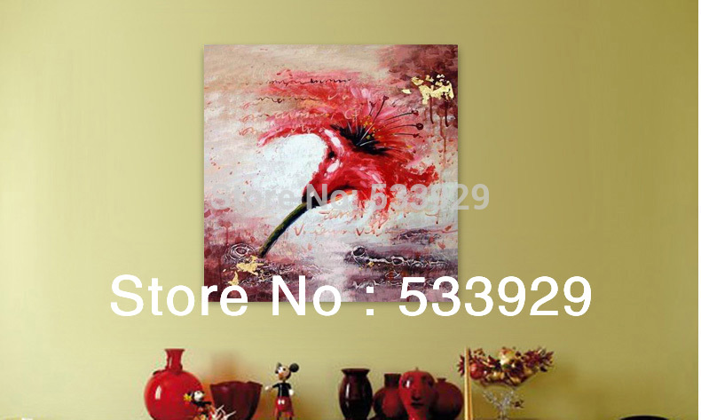 modern tds-cx045 abstract flower hand painted oil painting on canvas for home living room wall decoration