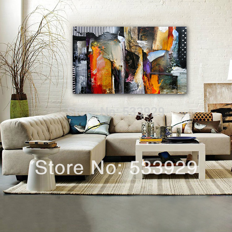 modern tds-cx074 abstract hand painted oil painting on canvas for living room wall decoration