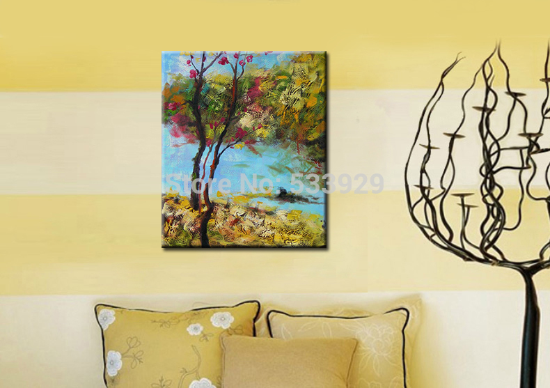 tree oil painting abstract oil painting hand painted oil painting on canvas tds-cx264