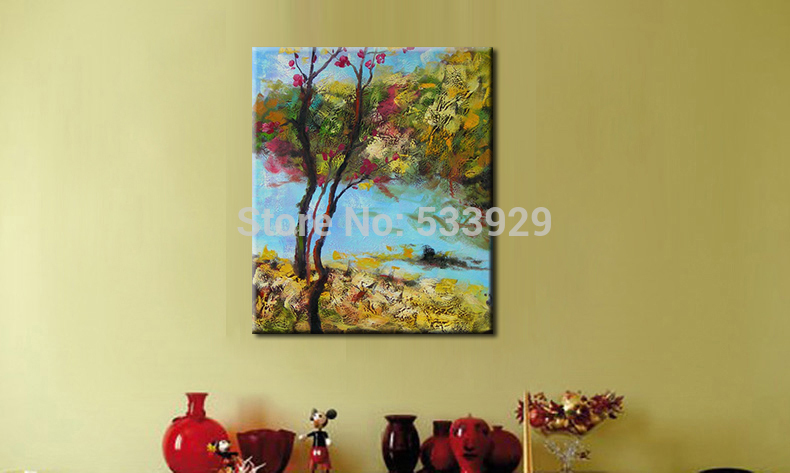 tree oil painting abstract oil painting hand painted oil painting on canvas tds-cx264