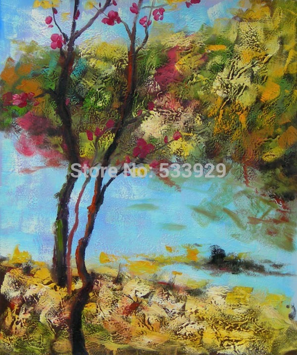 tree oil painting abstract oil painting hand painted oil painting on canvas tds-cx264