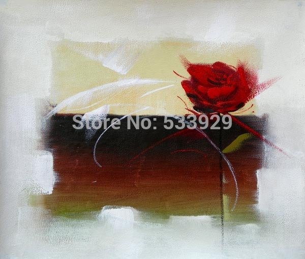 whole abstract flower hand painted oil painting on canvas home decorative art picture abstract oil painting