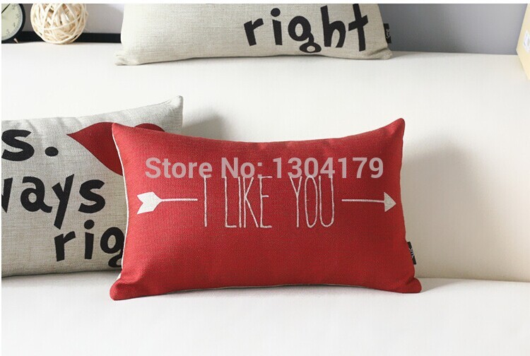 1pcs red more heavily cushions, cotton pillow cover, burlap sofa cover, pillows decorate cushion cover