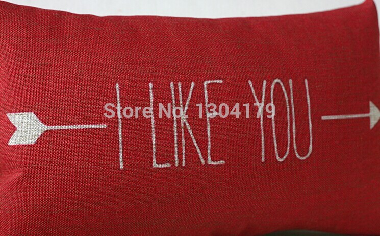 1pcs red more heavily cushions, cotton pillow cover, burlap sofa cover, pillows decorate cushion cover