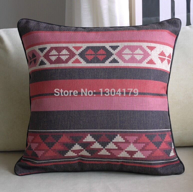 18*18 " home decor designer black abstract geometric floral throw cushion cover pillow case for chair sofa wedding gift