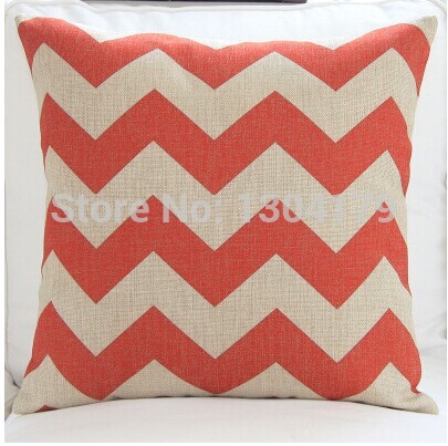 18*18 " modern decorative 6color chevron zig zag throw cushion cover pillow case for home textile sofa bedding couch