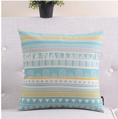 2pcs/lot colorful geometry love you home bedding sofa cushion cover pillow case whole