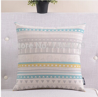 4pcs/lot colorful cushions geometric striped linen pillow cover cases cushion cover office home decorate sofa cushions 30x50cm