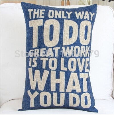 4pcs/lot creative carton words printed colorful printed car sofa cushion cover pillow case whole