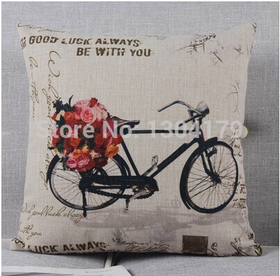 4pcs/lot ew arrived canvas bird handmade car pillow sofa cushion cover whole pillow case