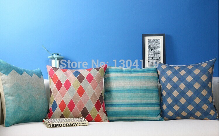 whole creative office pillow theme pillowcase 45 * 45cm cartoon decorative pillows and fresh linen sofa cushions cover