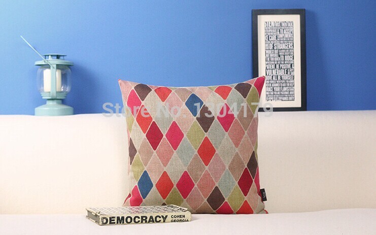 whole creative office pillow theme pillowcase 45 * 45cm cartoon decorative pillows and fresh linen sofa cushions cover